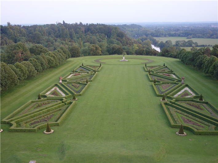 garden and grounds from the roof